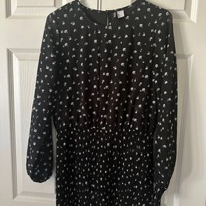 H&M Floral smock detail dress